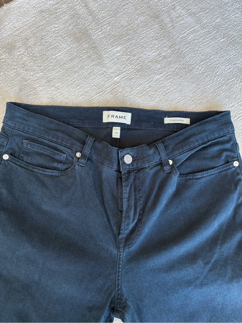 Frame Denim High-Rise Slim Jeans in Navy Blue - Tags removed but never worn